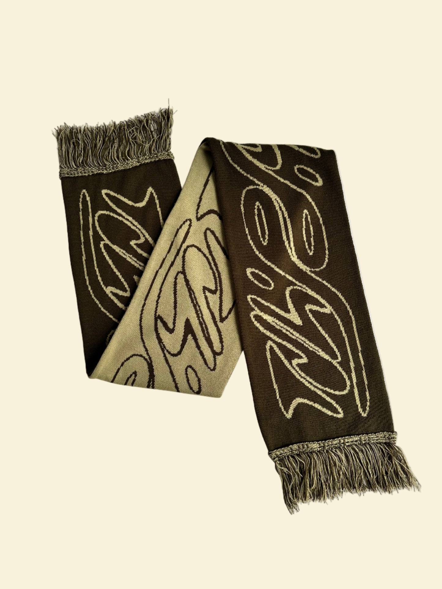 Trace Jacquard Knitted Scarf