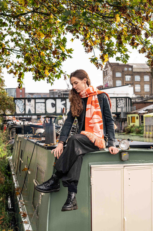 Muse Jacquard Knitted Scarf