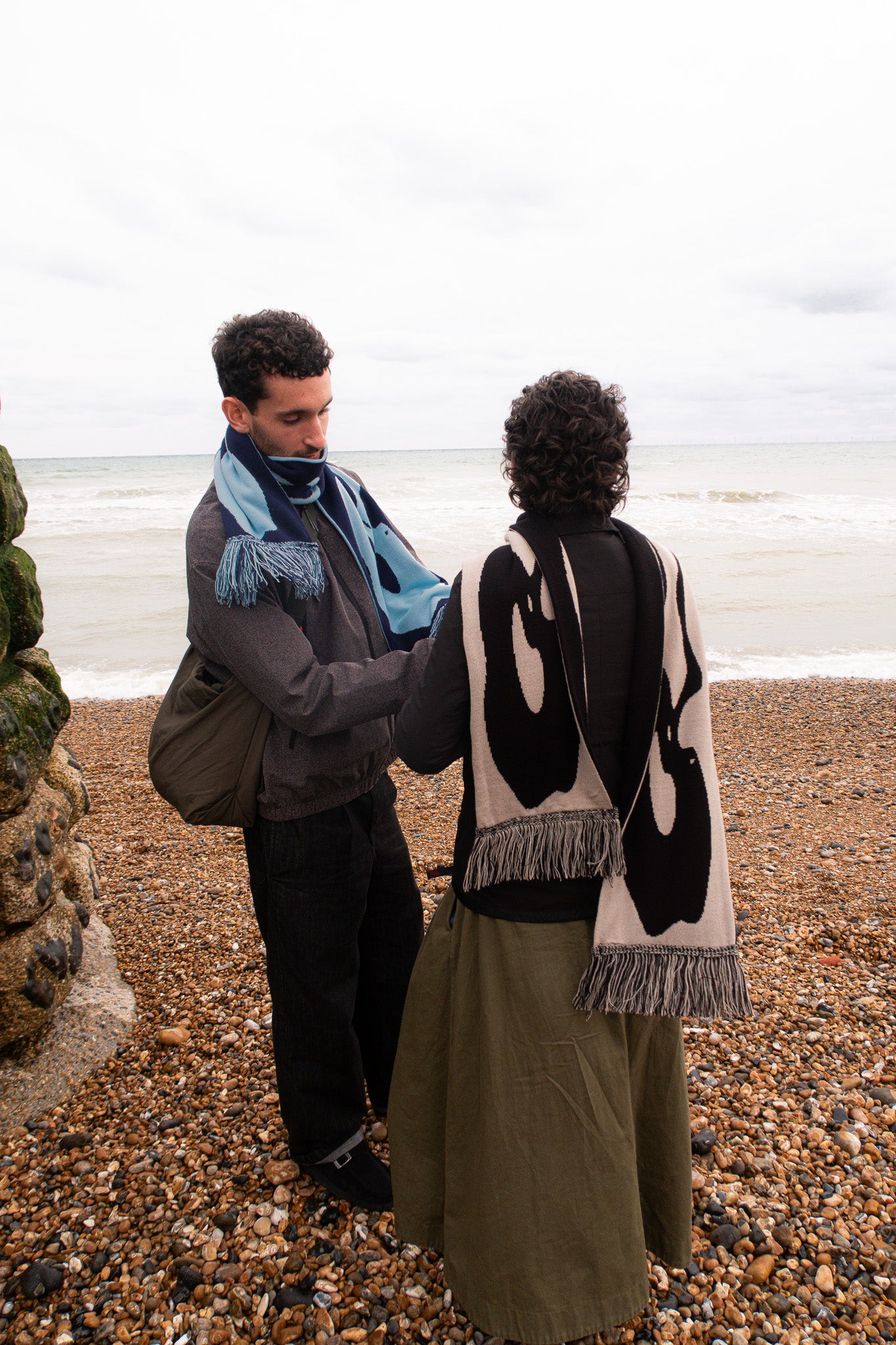 Flow Jacquard Knitted Scarf