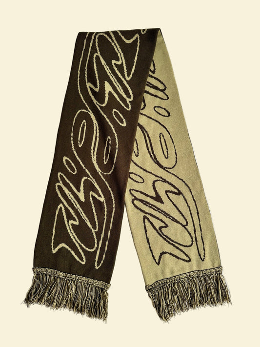 Trace Jacquard Knitted Scarf