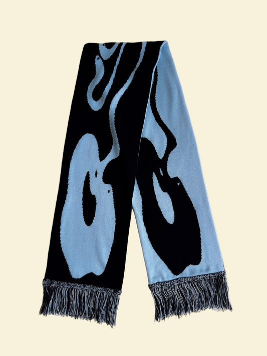 Flow Jacquard Knitted Scarf