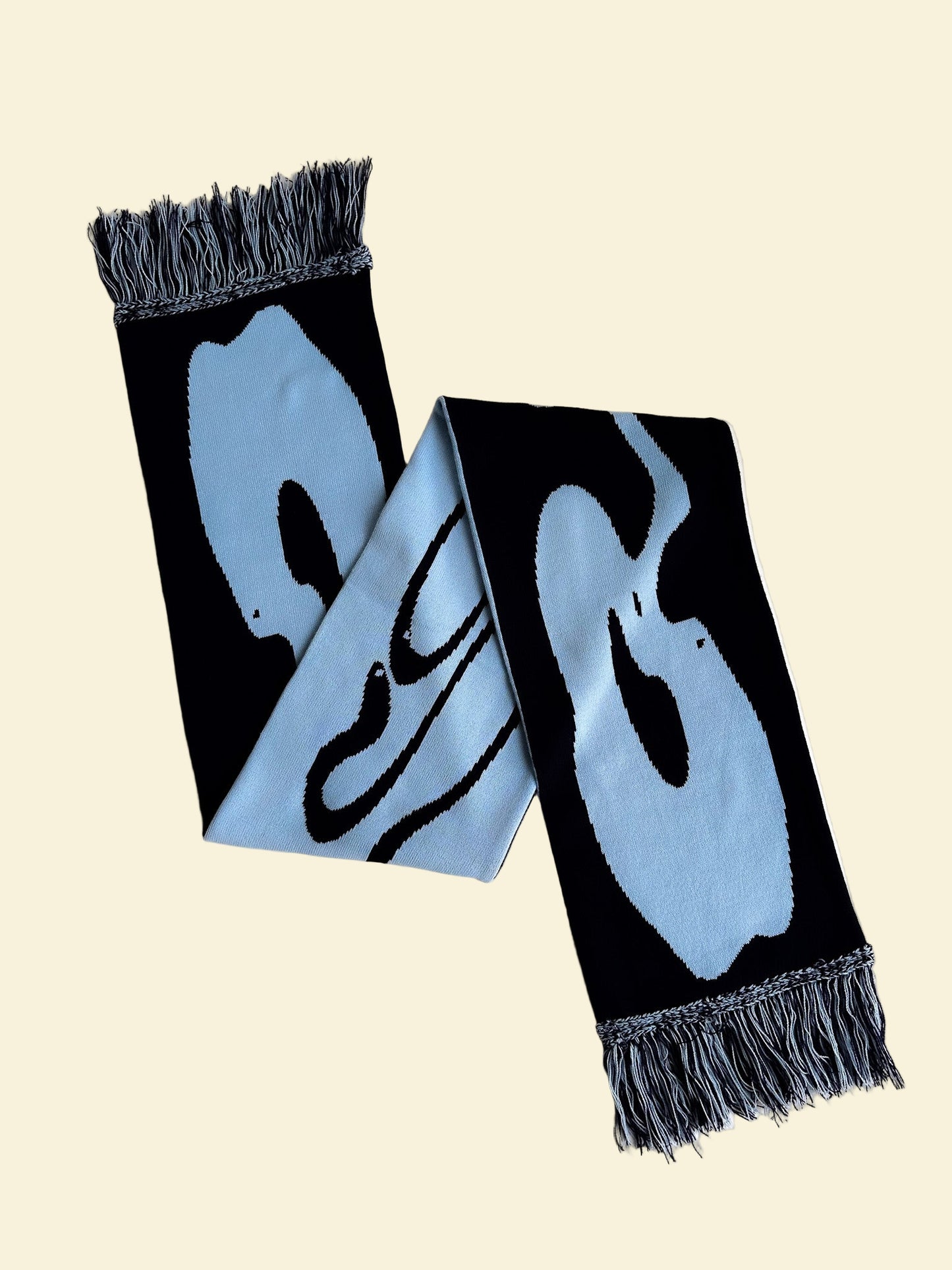 Flow Jacquard Knitted Scarf