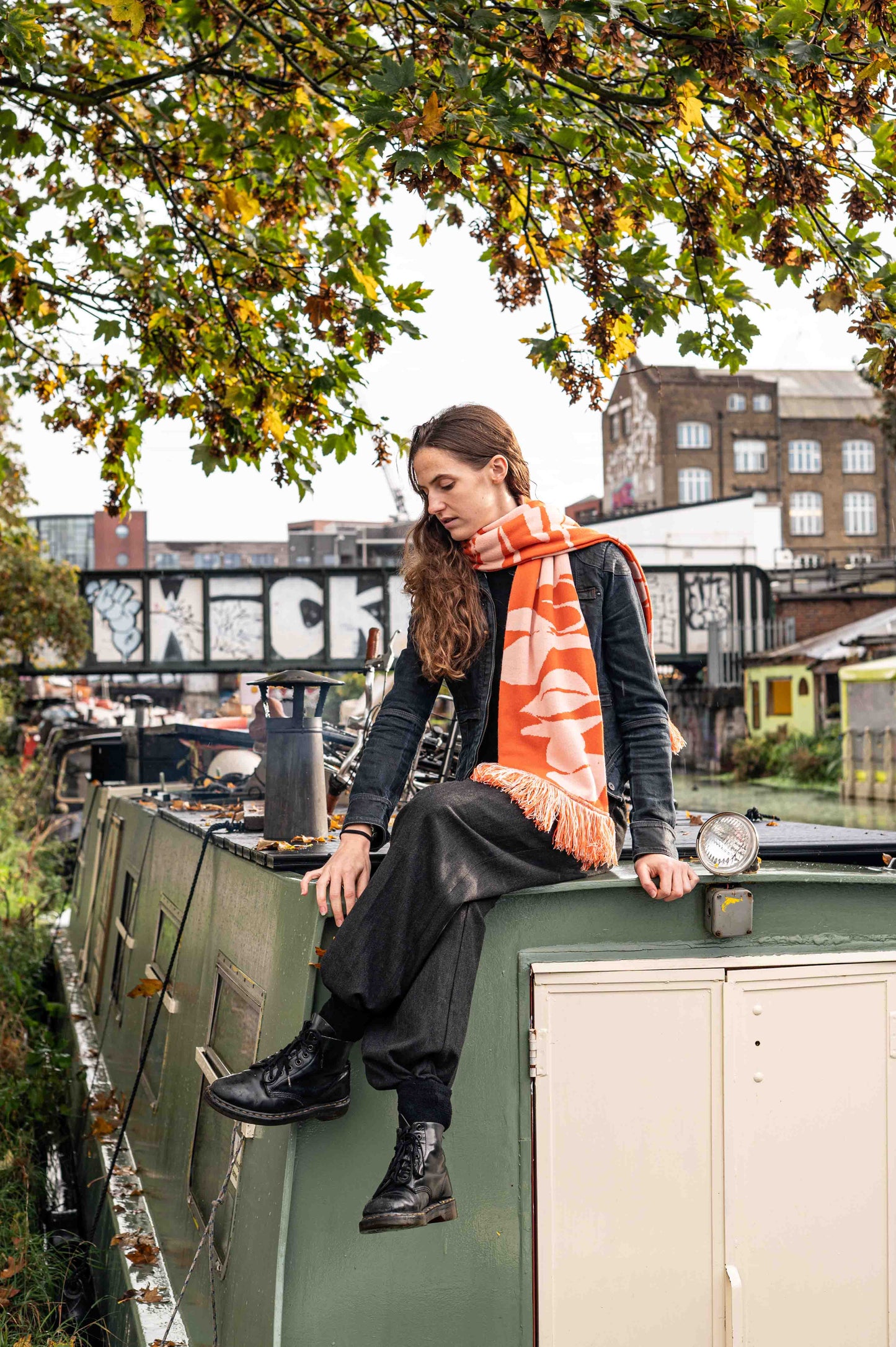 Muse Jacquard Knitted Scarf